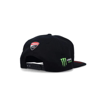Fanouškovská kšiltovka Ducati Corse - Monster Energy s rovným kšiltem