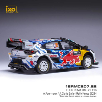 Модели на автомобили и мотоциклети модел 1/18 IXO Ford Puma Rally 1, WRC, Safari Rallye Kenia, 2024, #16,