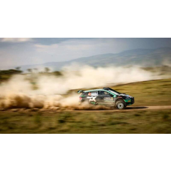 Модели на автомобили и мотоциклети модел 1/43 IXO Škoda Fabia Rally2 #22 Greensmith/Andersson WRC Safari Rallye Kenia 2024