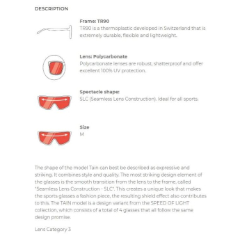 Red Bull Racing слънчеви очила TAIN black with gold lenses