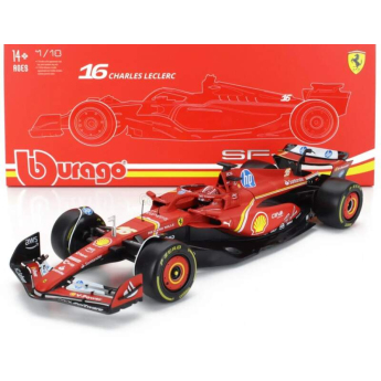 Модели на автомобили и мотоциклети модел 1/18 Ferrari SF-24 - Charles Leclerc - Deluxe edice