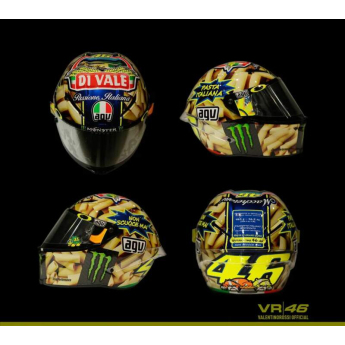 Model přilby MotoGP Valentino Rossi Mugello 2014 1:5