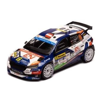 Модели на автомобили и мотоциклети модел 1/43 Škoda Fabia Rally2 - Barum Rally 2024 #10 S.Wagner - J.Hain