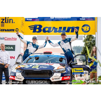 Модели на автомобили и мотоциклети модел 1/43 Škoda Fabia Rally2 - Barum Rally 2024 #10 S.Wagner - J.Hain