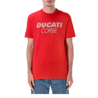 Ducati Corse мъжка тениска inscription red 2026
