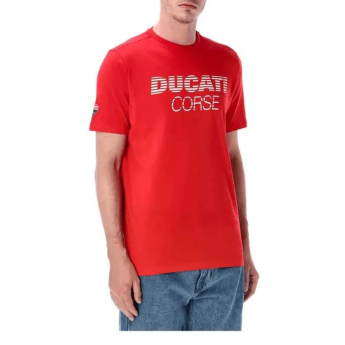 Ducati Corse мъжка тениска inscription red 2026