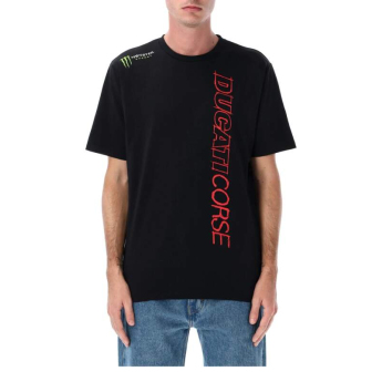 Ducati Corse мъжка тениска Monster Energy logo black 2026