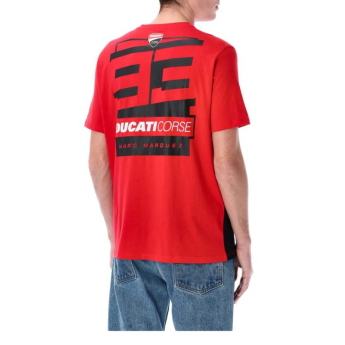 Marc Márquez мъжка тениска small logo in the middle red 2026