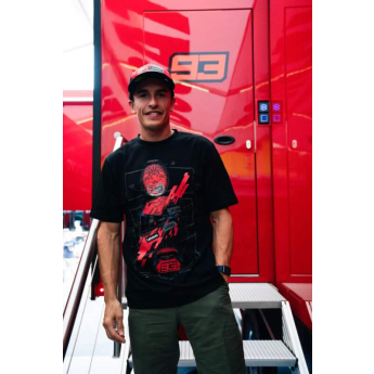 Marc Márquez мъжка тениска helmet black 2026