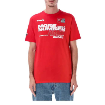Marc Márquez мъжка тениска More Than a Number red 2025