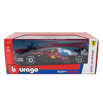 Модели на автомобили и мотоциклети модел 1/18 Scuderia Ferrari SF-25 Lewis Hamilton #44 Miami GP