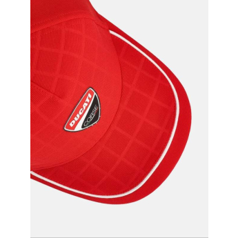 Ducati Corse баскетболна шапка с козирка Debossed Grid red 2026
