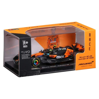 Модели на автомобили и мотоциклети модел 1/43 McLaren F1 MCL39 2025 Lando Norris #4 Signature