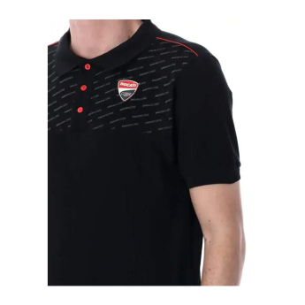 Ducati Corse мъжка поло тениска logo elegant black 2026