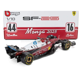Модели на автомобили и мотоциклети модел 1/18 Scuderia Ferrari SF-25 #16 Charles Leclerc Monza 2025