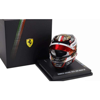 Модели на автомобили и мотоциклети модел на каска 1:5 Charles Leclerc - SF Abu Dhabi 2025