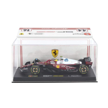 Модели на автомобили и мотоциклети модел 1/43 Scuderia Ferrari SF-25 BBurago #44 Lewis Hamilton Monza 2025 Signature