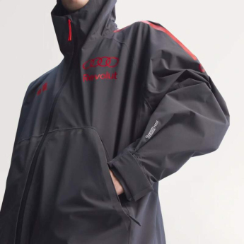 Audi F1 мъжко яке с качулка Mechanics Rain grey F1 Team 2026