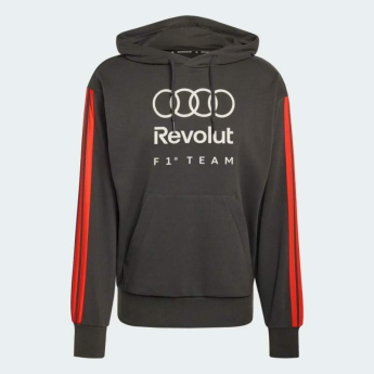 Audi F1 мъжки суитшърт с качулка DNA grey F1 Team 2026