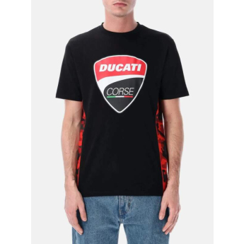 Ducati Corse мъжка тениска camu logo black 2026