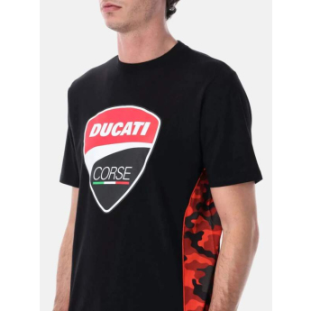 Ducati Corse мъжка тениска camu logo black 2026