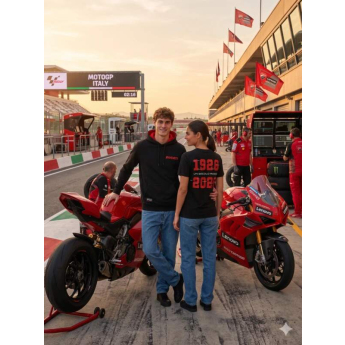 Ducati Corse мъжки суитшърт с качулка 100th years black