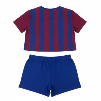 FC Barcelona дамска пижама Short Stripe