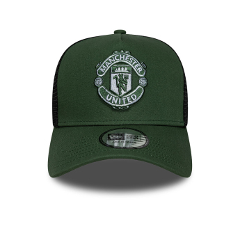 Manchester United баскетболна шапка с козирка 9Forty Trucker green