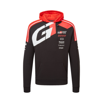Toyota Gazoo Racing мъжки суитшърт с качулка redblack WRT 2026