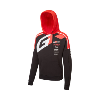Toyota Gazoo Racing мъжки суитшърт с качулка redblack WRT 2026