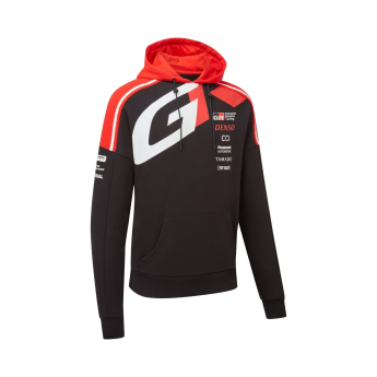 Toyota Gazoo Racing мъжки суитшърт с качулка redblack WRT 2026