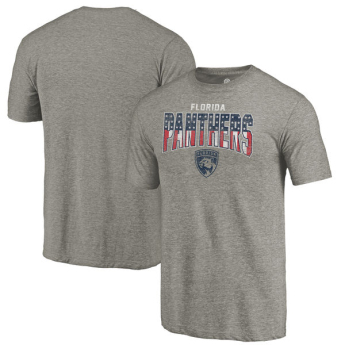 Florida Panthers мъжка тениска grey Freedom Tri-Blend