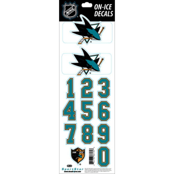 San Jose Sharks стикери за каска Decals