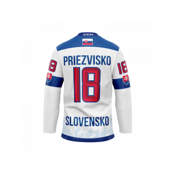 Отбори по хокей хокейна фланелка white Slovakia