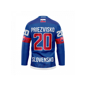 Отбори по хокей хокейна фланелка blue Slovakia