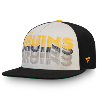 Boston Bruins шапка с козирка flat True Classic Cream Black