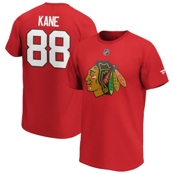 Chicago Blackhawks мъжка тениска Patrick Kane Iconic Name & Number Graphic