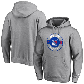 New York Rangers мъжки суитшърт с качулка Iconic Circle Start Graphic