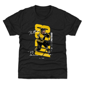 Boston Bruins детска тениска David Pastrňák #88 Vertical WHT 500 Level