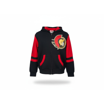 Ottawa Senators детски суитшърт с качулка Faceoff Colorblocked Fleece Full-Zip