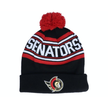 Ottawa Senators детска зимна шапка wordmark cuffed pom