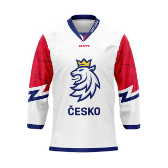 Отбори по хокей хокейна фланелка Czech Republic lev white