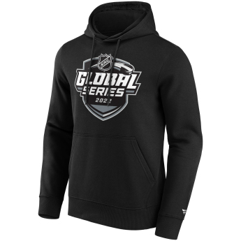 NHL продукти мъжки суитшърт с качулка Global Series 2022 Primary Logo Graphic