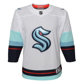 Seattle Kraken детска хокейна фланелка Premier White Away