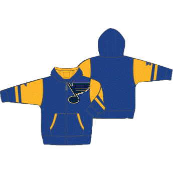 St. Louis Blues детски суитшърт с качулка Faceoff Colorblocked Fleece Full-Zip