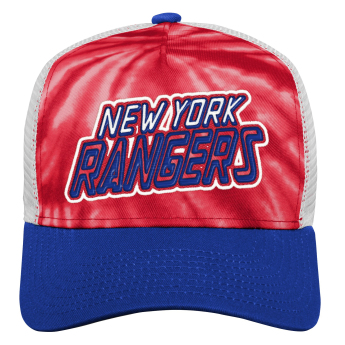 New York Rangers детска бейзболна шапка с козирка Santa Cruz Tie Dye Trucker