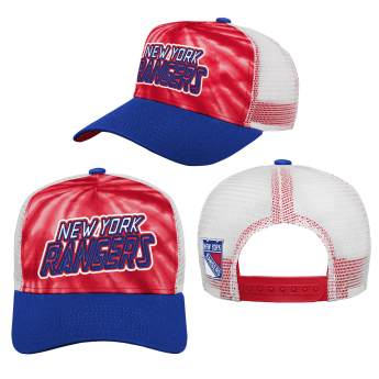 New York Rangers детска бейзболна шапка с козирка Santa Cruz Tie Dye Trucker
