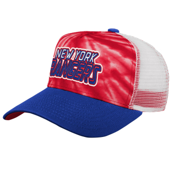 New York Rangers детска бейзболна шапка с козирка Santa Cruz Tie Dye Trucker