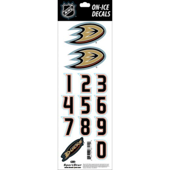 Anaheim Ducks стикери за каска Decals Orange