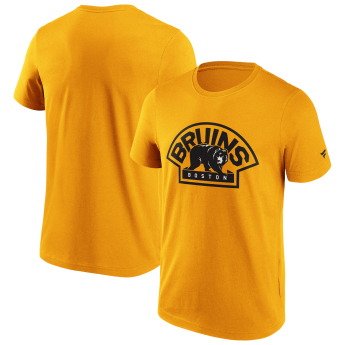 Boston Bruins мъжка тениска Primary Logo Graphic yellow